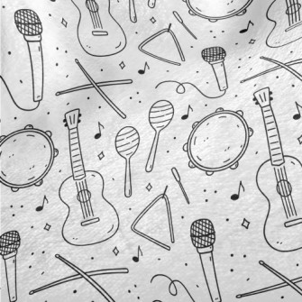 Cute Black And White Musical I Minky