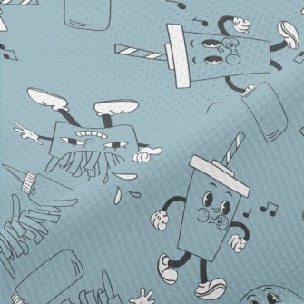 Cartoon Fast Food Doll Piqué