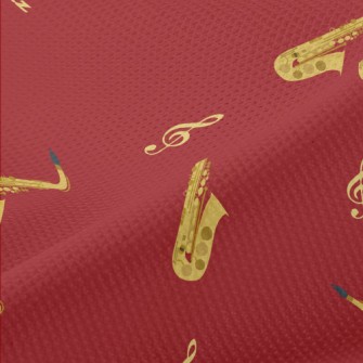 Saxophone Pattern Piqué