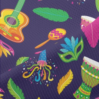 Colorful Brazilian Carnival Piqué