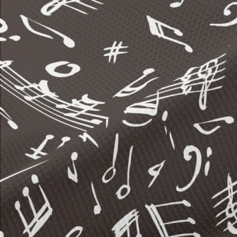 Hand Drawn Irregular Musical N Piqué