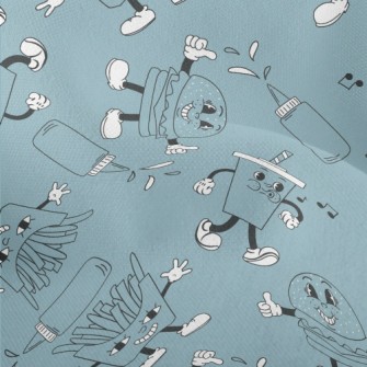 Cartoon Fast Food Doll Lightweight Performance Linen