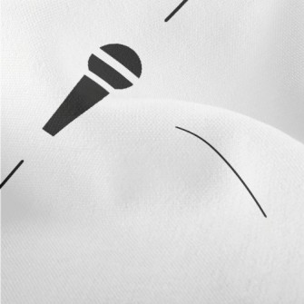 Microphone Pattern Lightweight Performance Linen