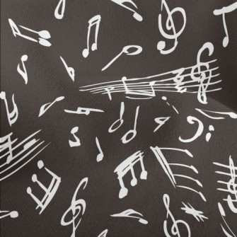 Hand Drawn Irregular Musical N Lightweight Performance Linen