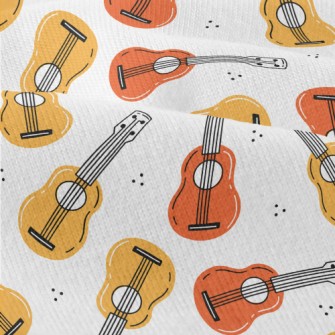 Ukulele Lily Pattern Modern Jersey