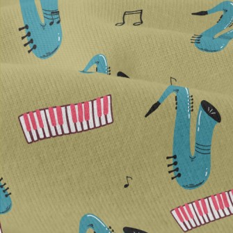 Blue Saxophone Modern Jersey