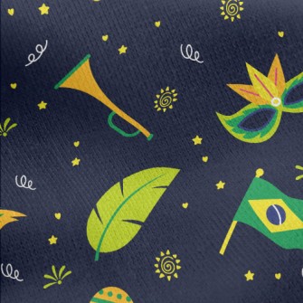 Brazilian Carnival Jersey Backed Fleece