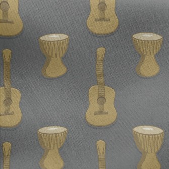 Reggae Music Instruments Jersey Backed Fleece