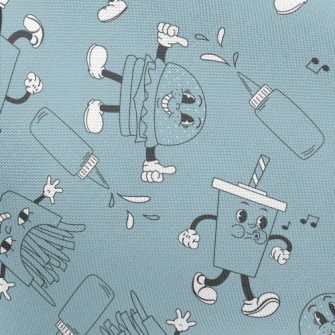 Cartoon Fast Food Doll Pongee