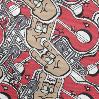 American Rock Pattern Pongee