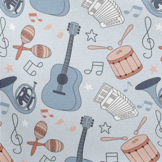 Colorful Hand Drawn Musical In Pongee