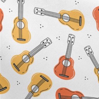 Ukulele Lily Pattern Pongee