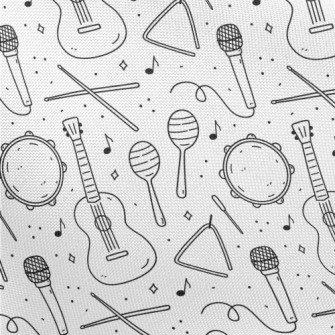 Cute Black And White Musical I Pongee