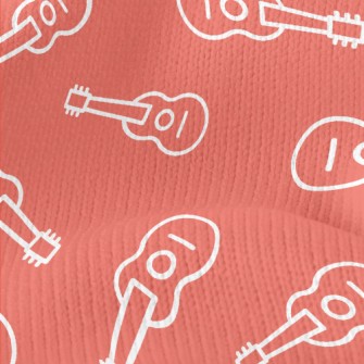 Simple Guitar Pattern Stretch Jersey