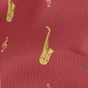 Saxophone Pattern Stretch Jersey