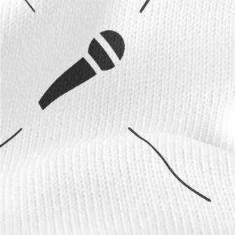 Microphone Pattern Stretch Jersey