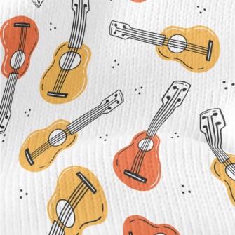Ukulele Lily Pattern Stretch Jersey