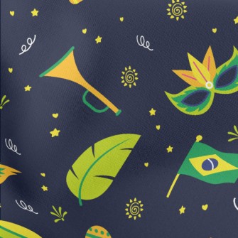 Brazilian Carnival Lightweight Cotton Poplin