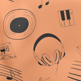 Vinyl Records And Cassettes Lightweight Cotton Poplin