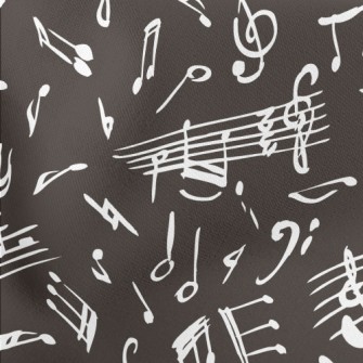 Hand Drawn Irregular Musical N Lightweight Cotton Poplin