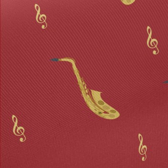 Saxophone Pattern Midweight Cotton Poplin