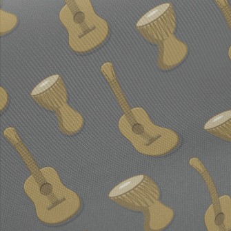 Reggae Music Instruments Midweight Cotton Poplin
