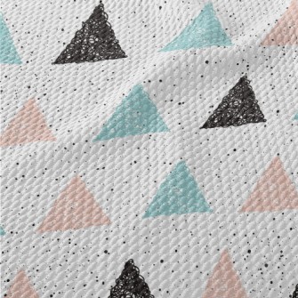 Colorful Graffiti Triangle Birdseye Piqué
