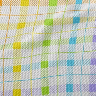 Color Plaid Birdseye Piqué