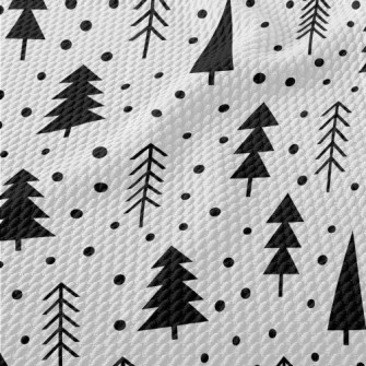 Black And White Geometric Fore Birdseye Piqué
