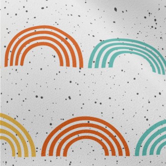 Geometric Colorful Semicircle Chiffon