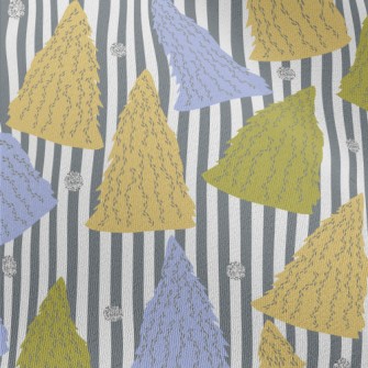 Winter Colored Pine Trees Chiffon