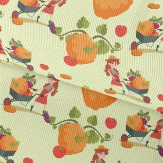 Farmer And Pumpkin Waterproof Oxford