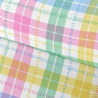 Hand Drawn Colorful Plaid Waterproof Oxford