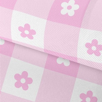 Pink Cute Daisy Waterproof Oxford