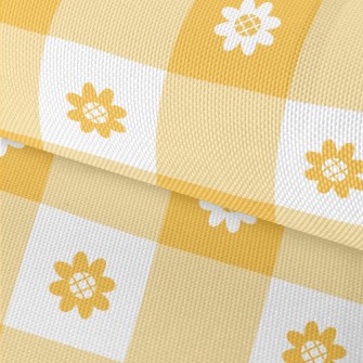 Yellow Sunflower Waterproof Oxford