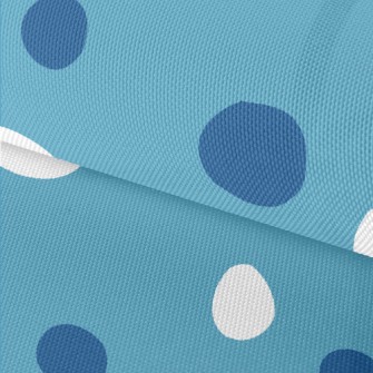 Simple Blue And White Dots Waterproof Oxford