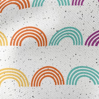 Geometric Colorful Semicircle Waterproof Canvas