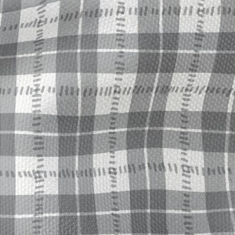 Gray And White Check Waterproof Canvas