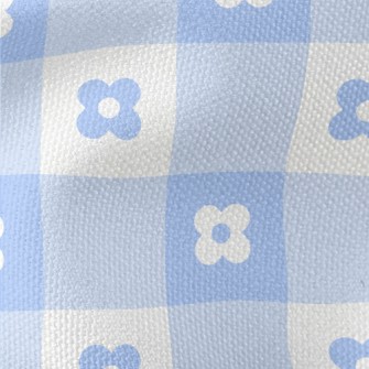 Blue Cute Daisy Waterproof Canvas