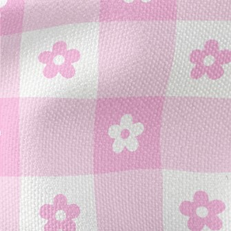 Pink Cute Daisy Waterproof Canvas