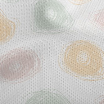 Colorful Circle Doodles Athletic Mesh Flat Back