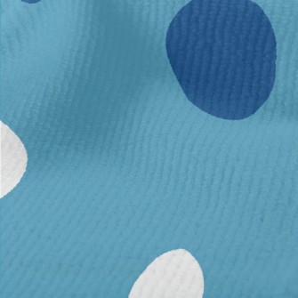 Simple Blue And White Dots Terry