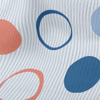 Colorful Dots And Stripes Terry