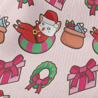 Playful Cat Santa Claus Terry