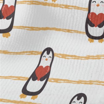 Cute Penguin Holding Heart Terry