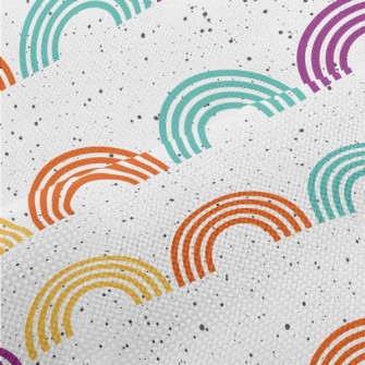 Geometric Colorful Semicircle Performance Linen
