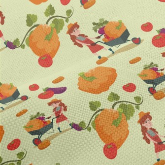 Farmer And Pumpkin Performance Linen