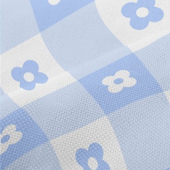 Blue Cute Daisy Performance Linen