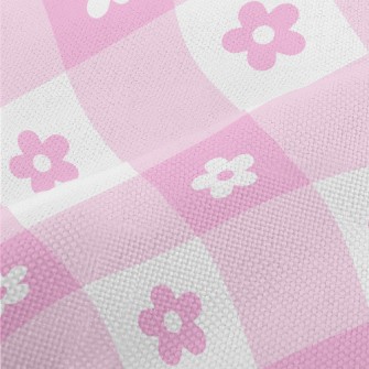 Pink Cute Daisy Performance Linen