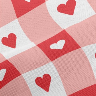 Two-color Heart Check Performance Linen